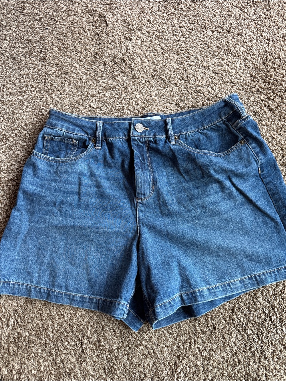 Market & Spruce High Rise 5 inch Denim Shorts